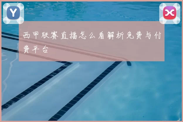西甲联赛直播怎么看解析免费与付费平台