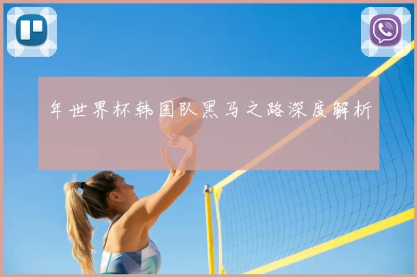 年世界杯韩国队黑马之路深度解析