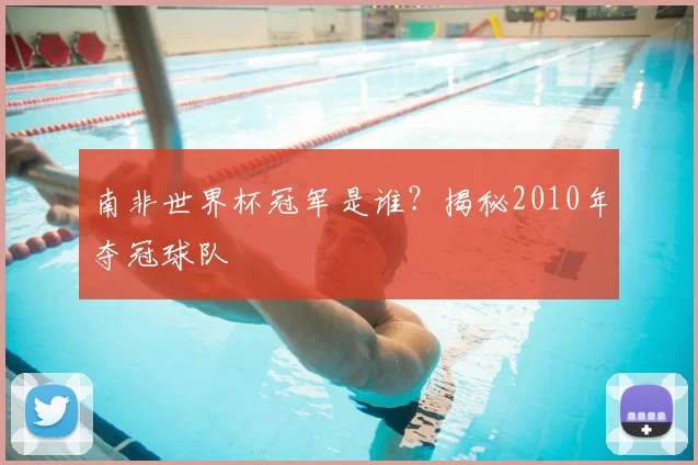 南非世界杯冠军是谁？揭秘2010年夺冠球队